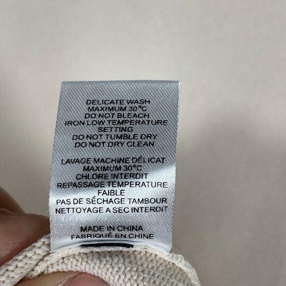 NWOT JOSEPH London Techno Basic Cream Turtleneck Sweater Women's Medium Luxury - Picture 10 of 11